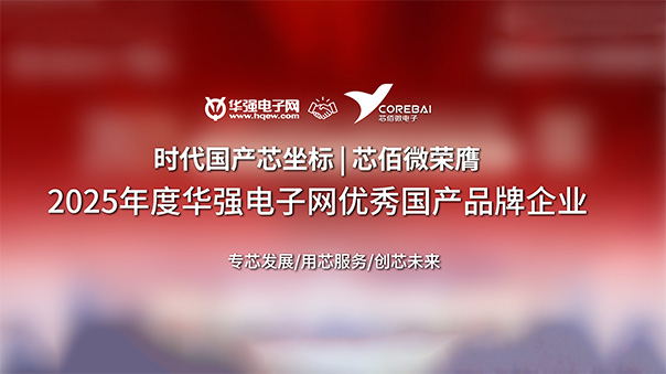 芯佰微荣膺“2025年度华强电子网优秀国产品牌企业”,锚定AI时代国产芯坐标